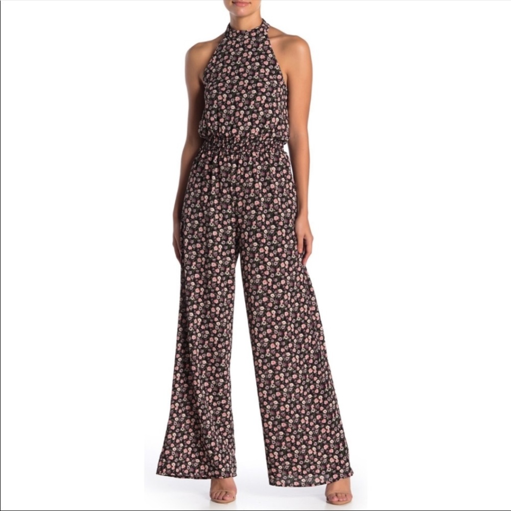 SUPERFOXX Flower Halter Jumpsuit
